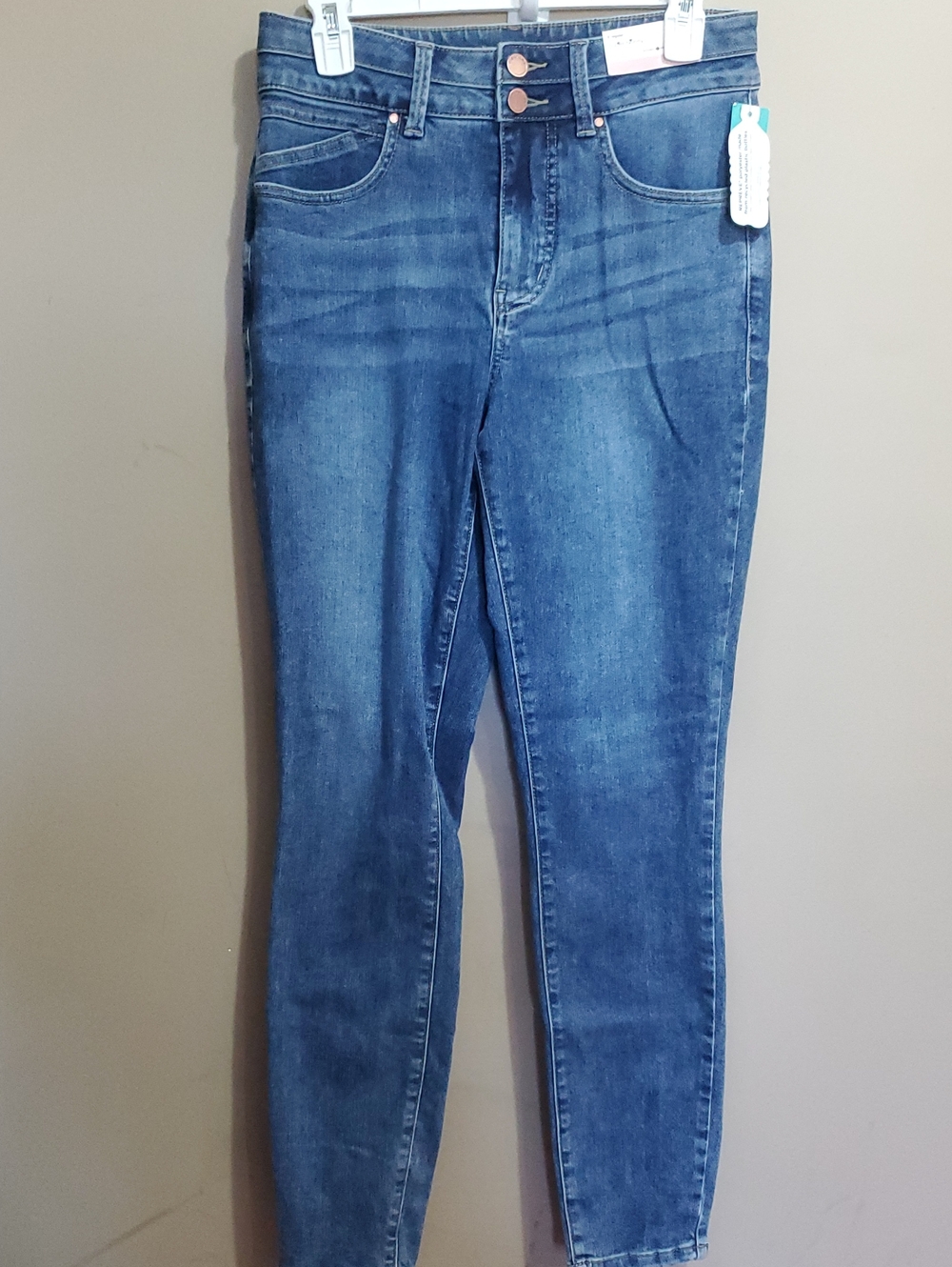 Everflex Classic High-Waist Women's Super Skinny Blue Jeans Size 8